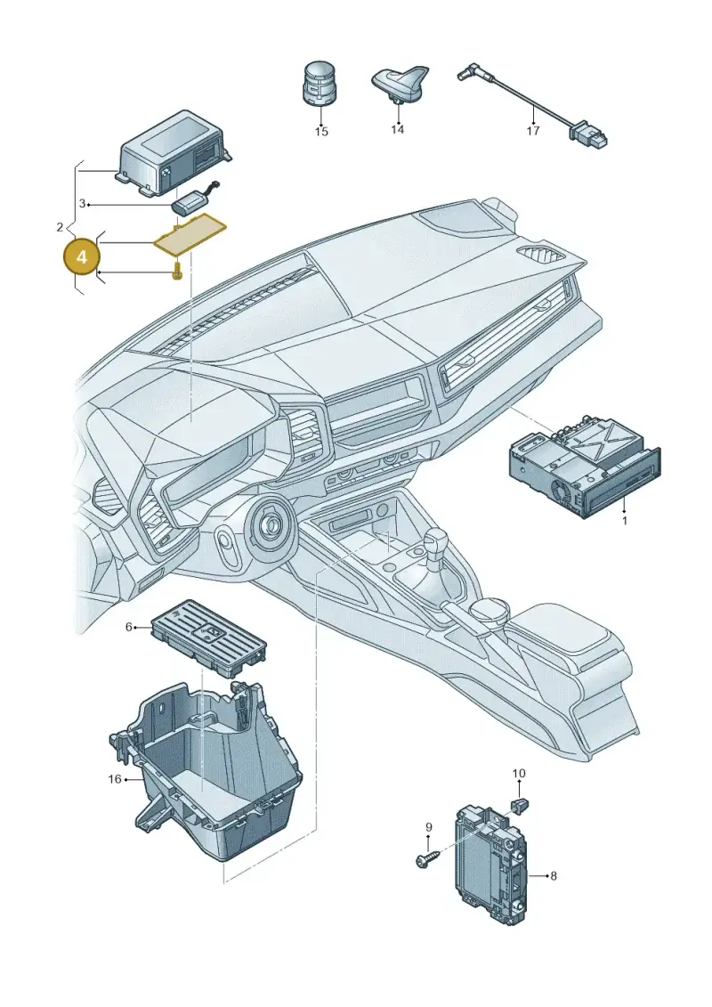5WA998058B — Audi A1 sportback 1.0 (2018-) diagram 592035550, position 4