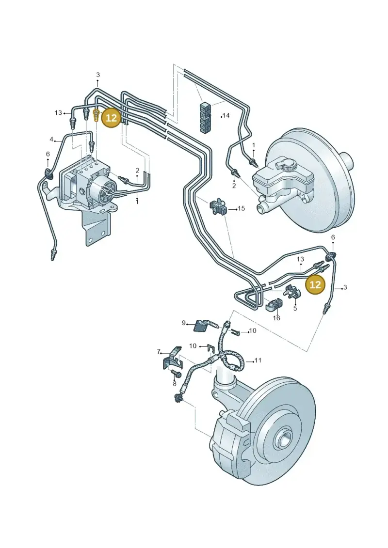 5WC614725E — Audi A3 Sportback (2019-2021) diagram 745611200, position 12