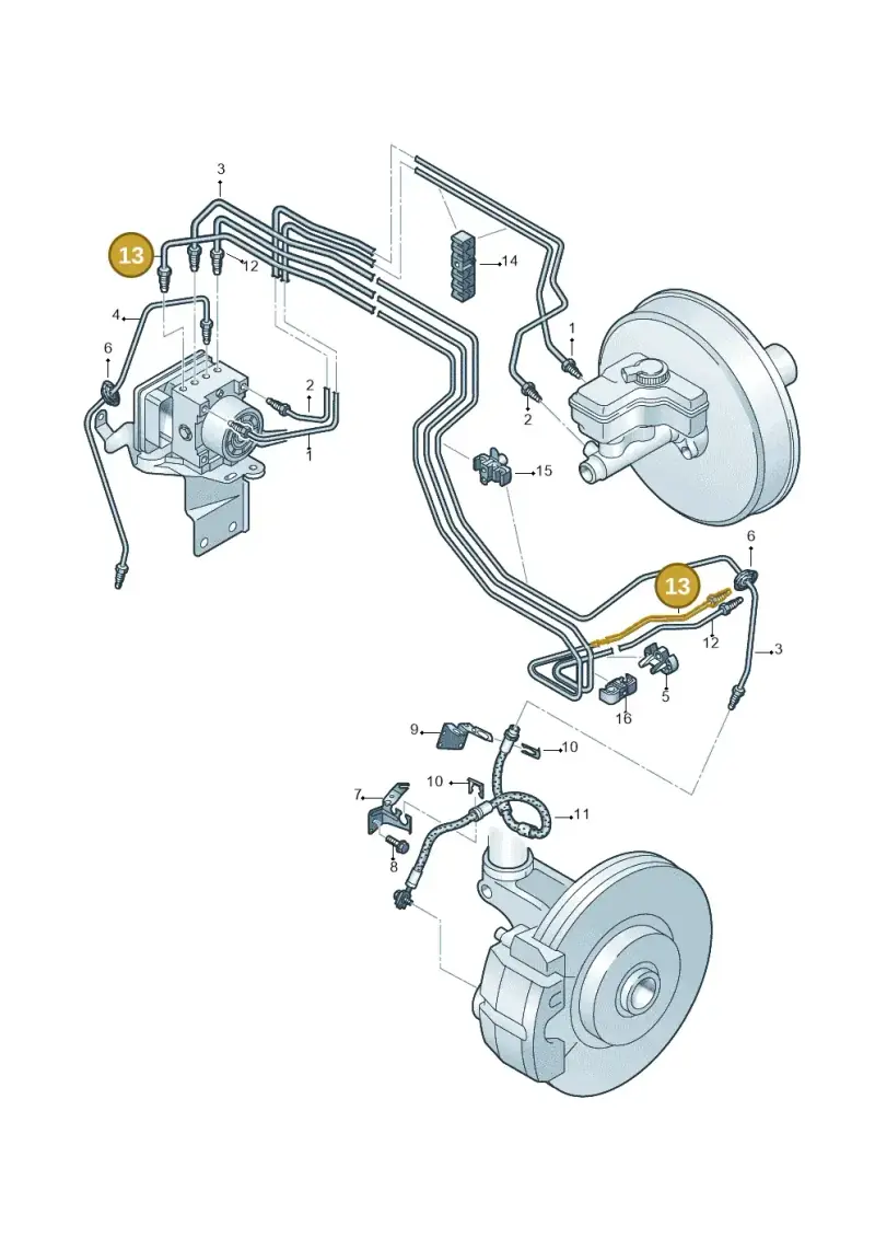 5WC614726B — Audi A3 Sportback (2019-2021) diagram 745611200, position 13