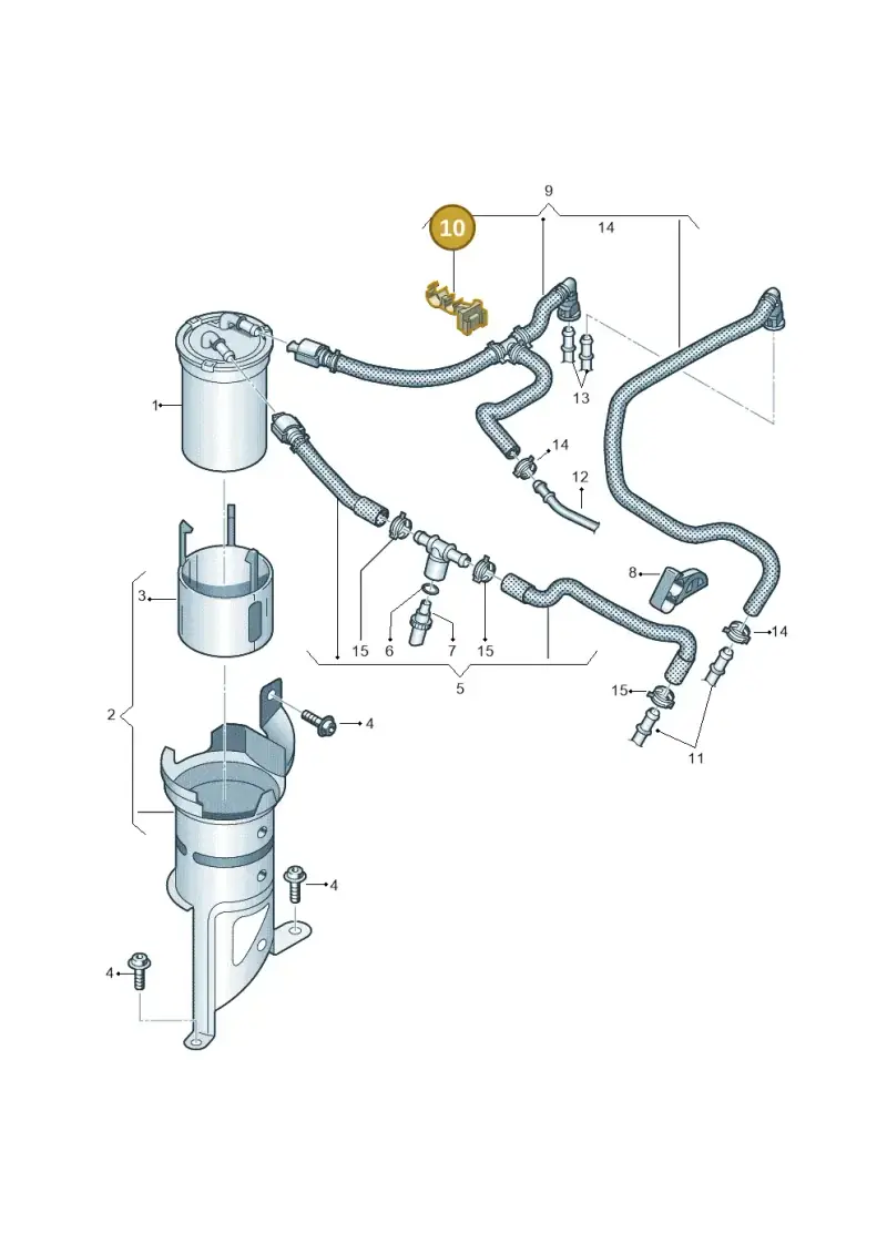 6C0133687C — Audi A1 Sportback (2014-2018) diagram 773127000, position 10