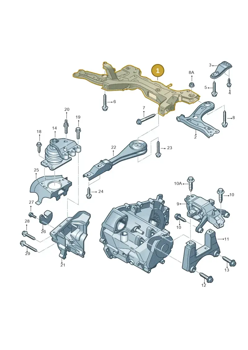 6C0199315 — Audi A1 Sportback (2014-2018) diagram 708199330, position 1
