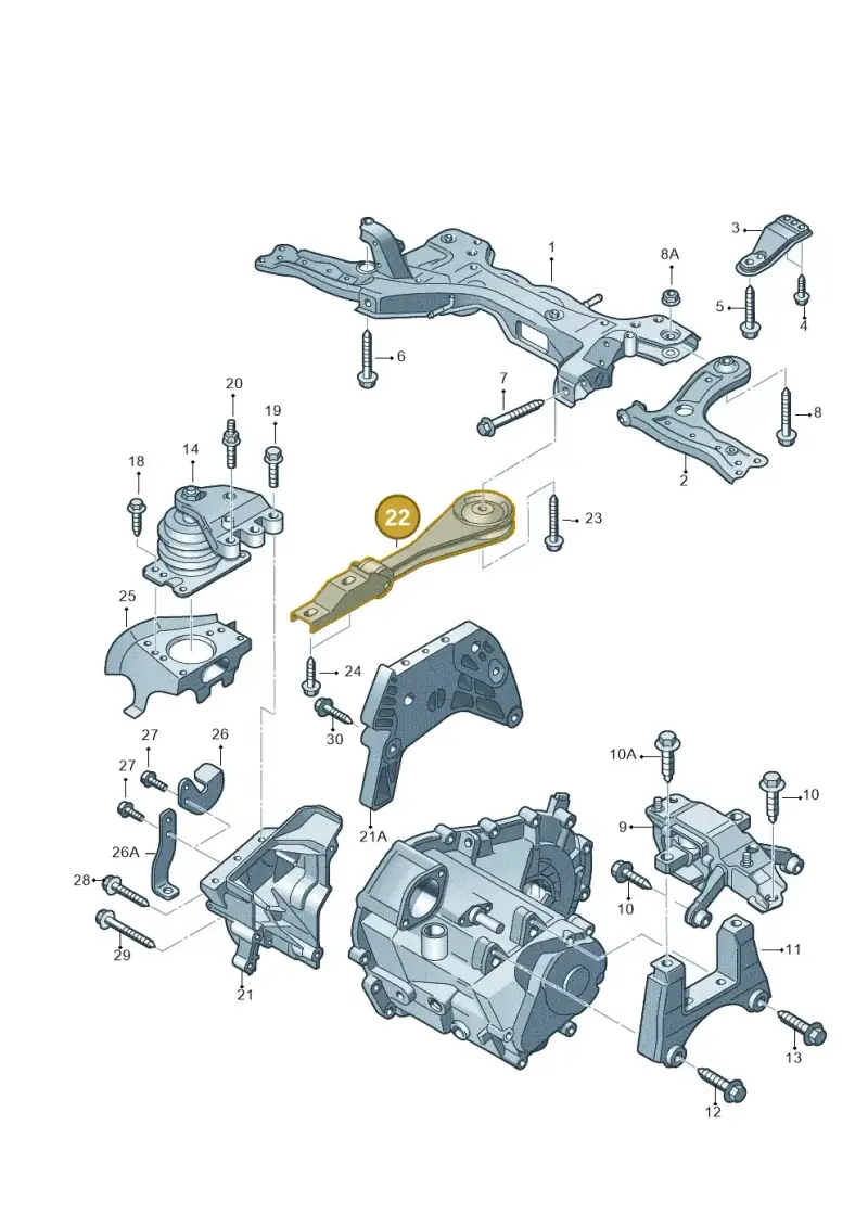 6C0199851C — Audi A1 Sportback (2014-2018) diagram 792199300, position 22