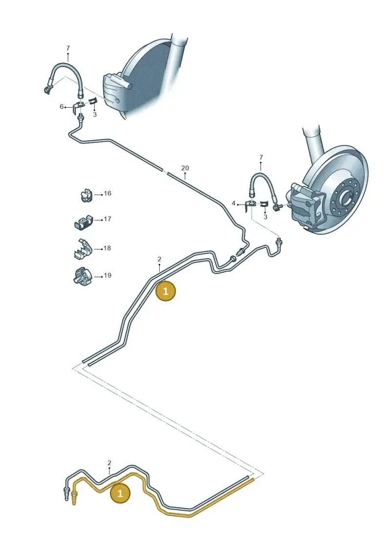 6C0614741H — Audi A1 Sportback (2014-2018) diagram 708611350, position 1