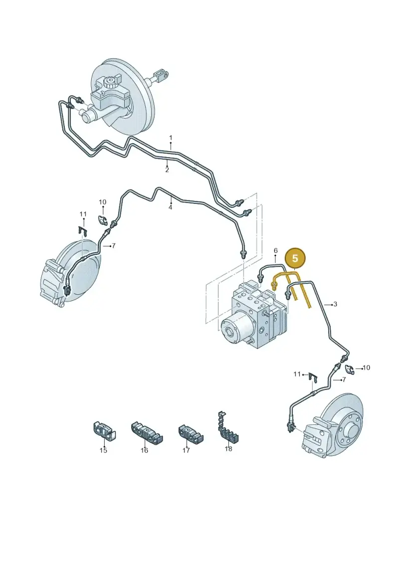 6C0614741H — Audi A1 Sportback (2014-2018) diagram 773611250, position 5