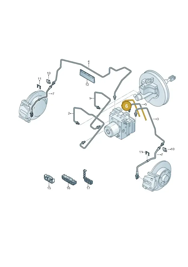 6C0614741S — Audi A1 Sportback (2014-2018) diagram 773611200, position 6