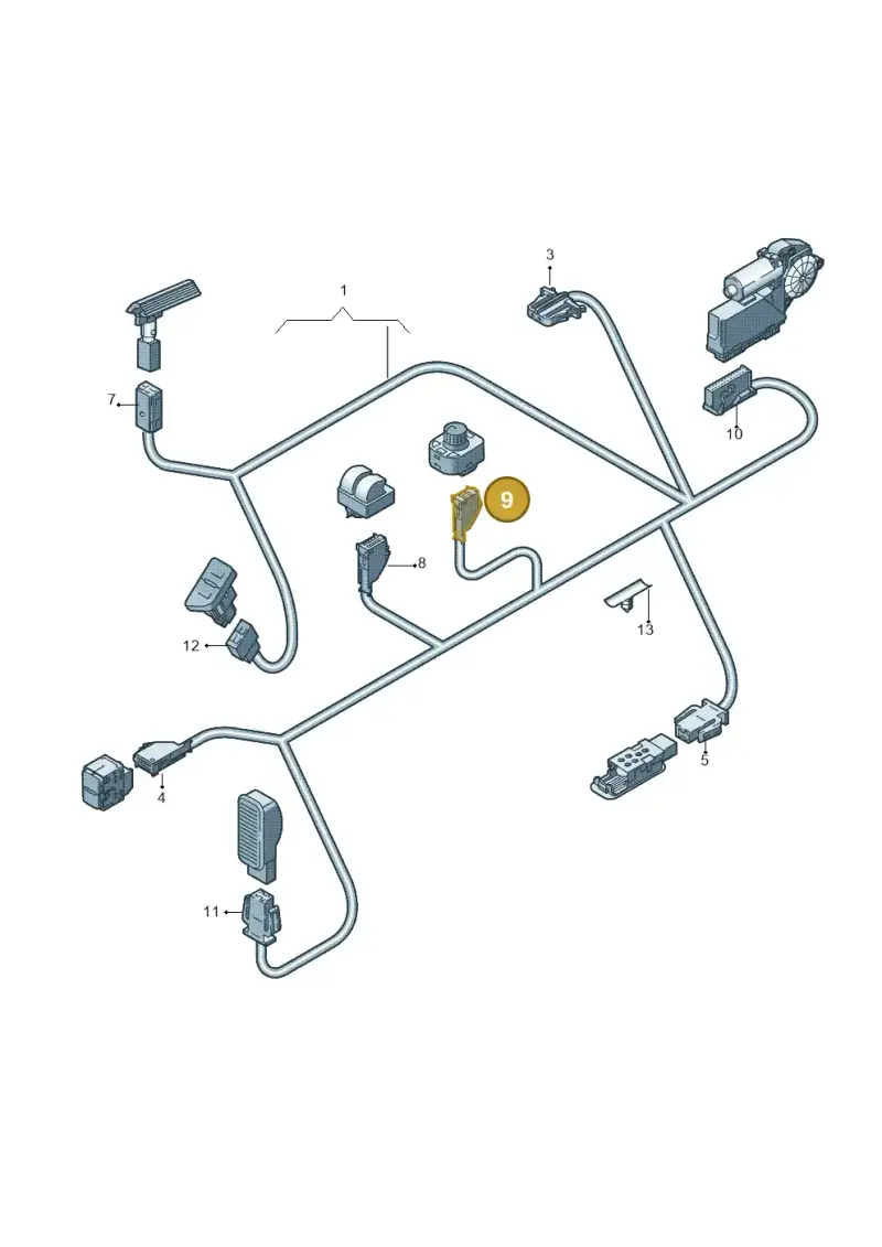 6E0972930A — Audi RS3 Sportback (2011-2012) diagram 412972320, position 9