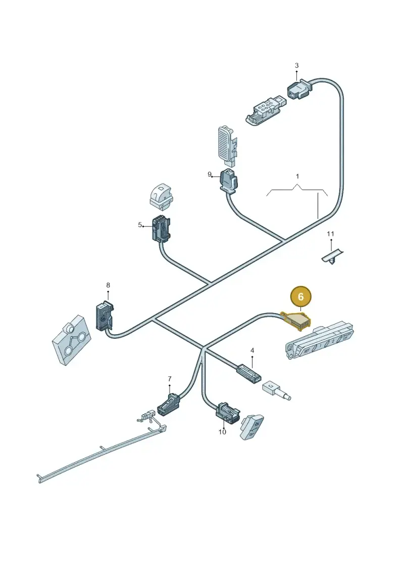 6E0972930A — Audi Q7 qu. 3.0 TDI (2009-2015) diagram 448972450, position 6