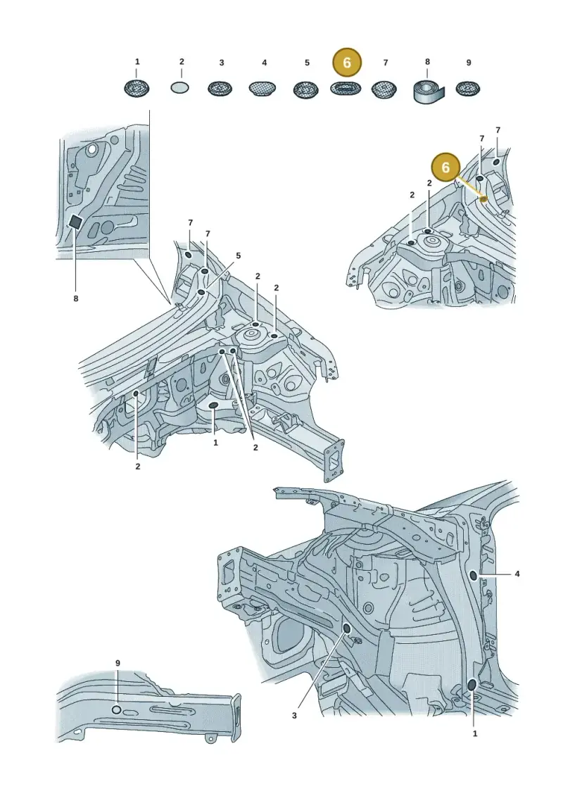 6J0899181 — Audi RSQ3 Sportback (2019-2024) diagram 597803035, position 6