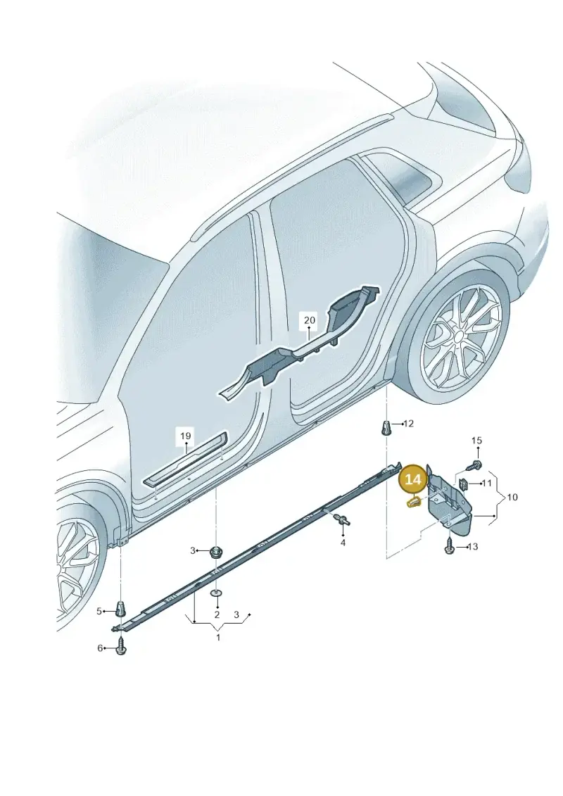 6N0809966 — Audi Q3 quattro (2018-2019) diagram 597853000, position 14