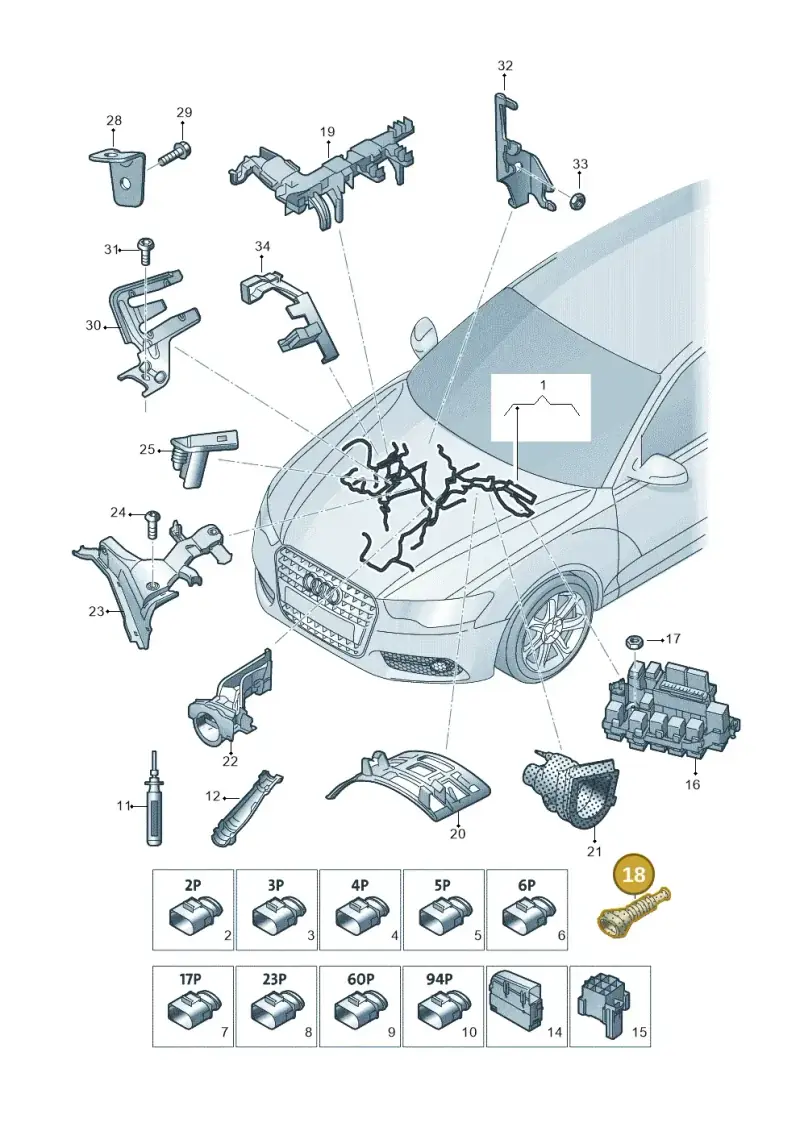 6N0906102A — Audi A6 2.0 tdi (2010-2015) diagram 717971060, position 18