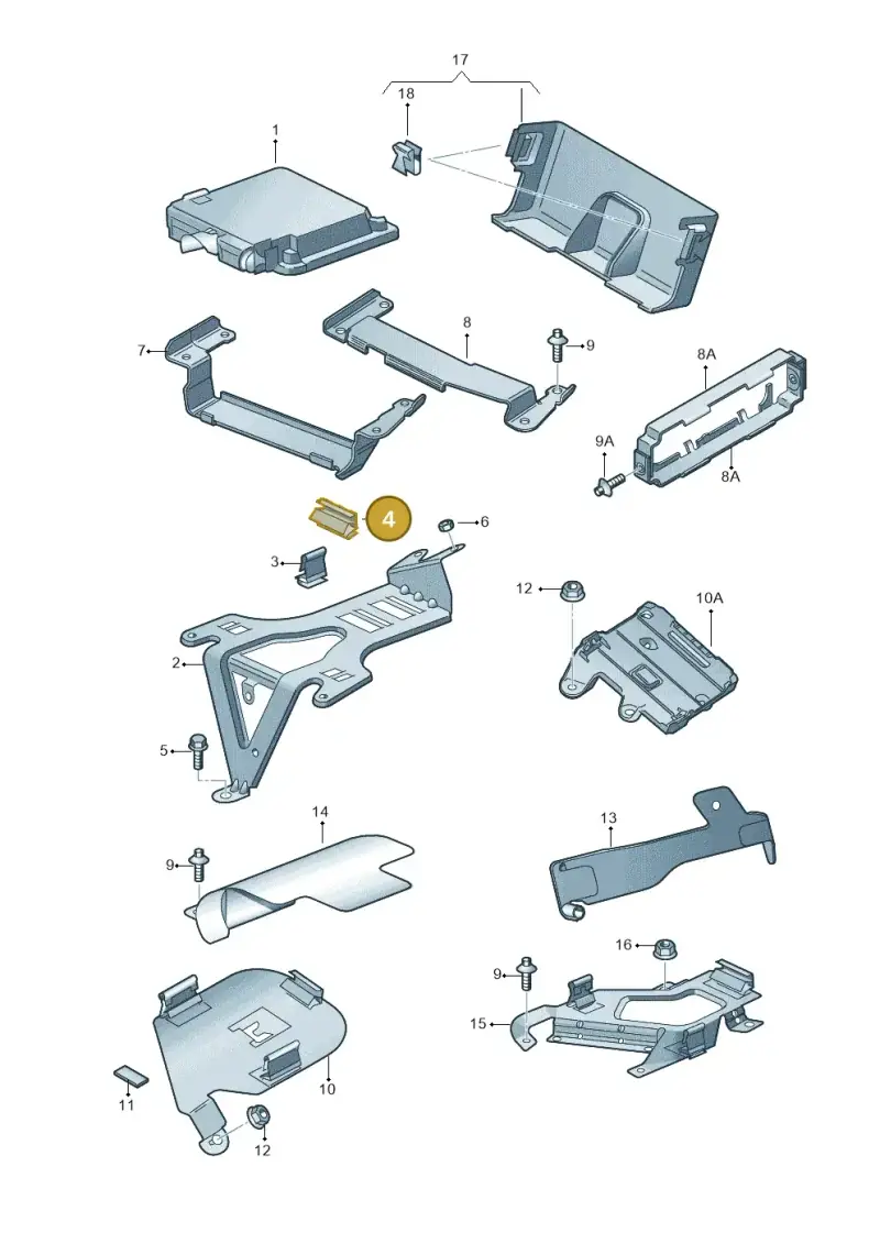 6N0906356A — Audi Q7 qu. 3.0 TDI (2009-2015) diagram 493906000, position 4