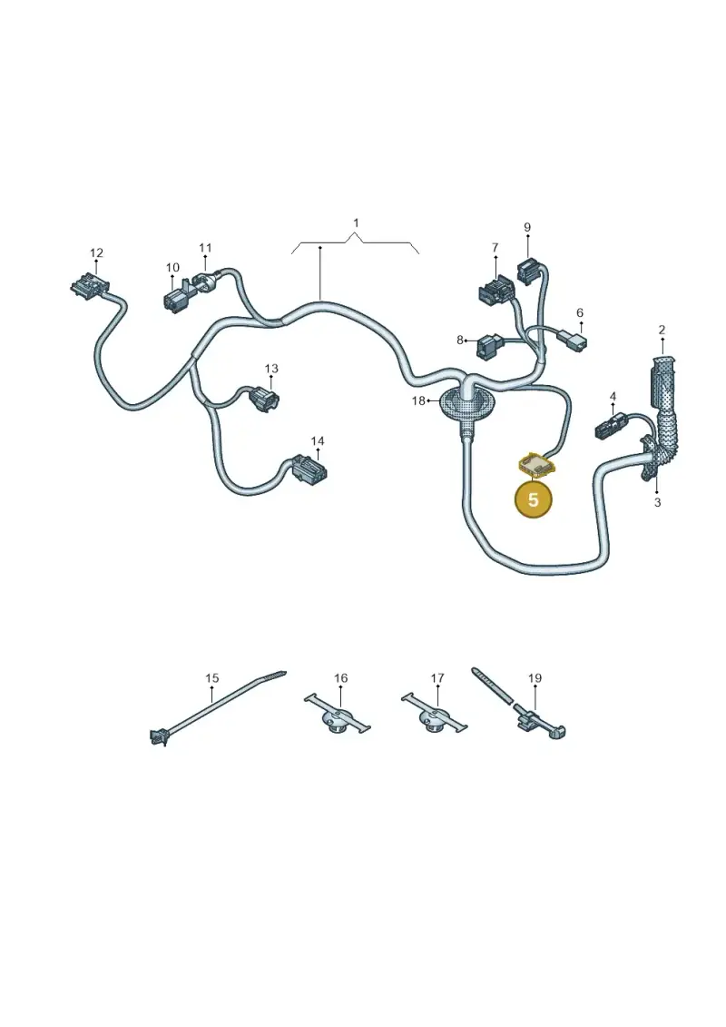 6N0972704 — Audi Q4 Sportback (2021-2022) diagram 89a972300, position 5