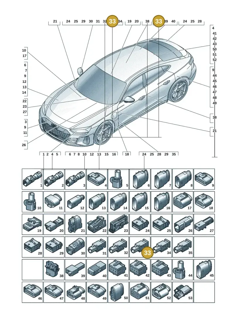 6Q0035575D — Audi RS e-tron GT (2020-2020) diagram 4j1971820, position 33
