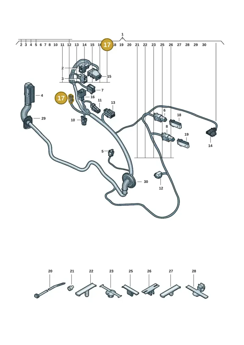 6Q0035576B — Audi Q6 e-tron (2023-) diagram f5s972330, position 17