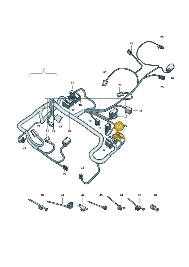 6Q0035576 — Audi A5 Limo 2.0 (2024-) diagram 8wk972900, position 14