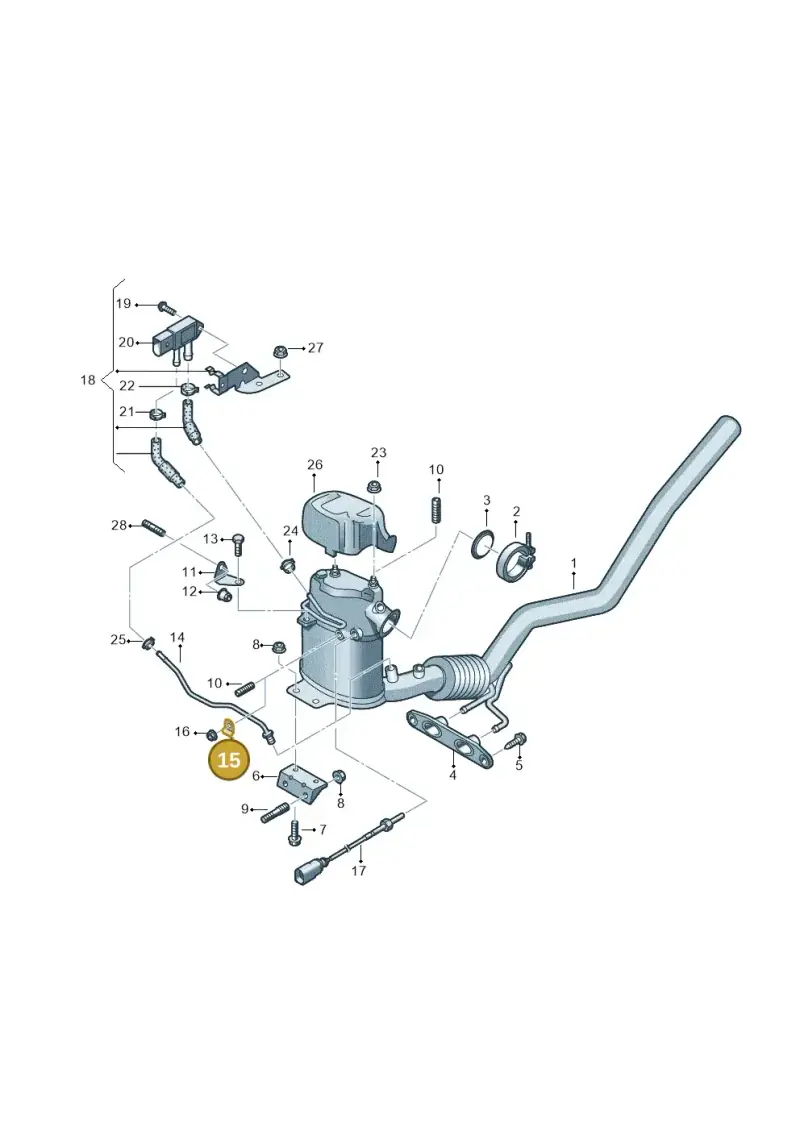 6Q0131649 — Audi TT Coupe/Roadster 08> (2007-) diagram 634253650, position 15
