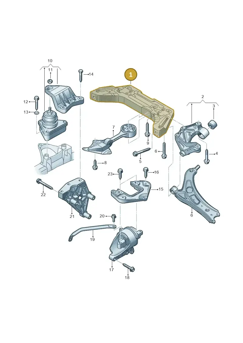 6Q0199287H — Audi A2 (2000-2005) diagram 248199300, position 1