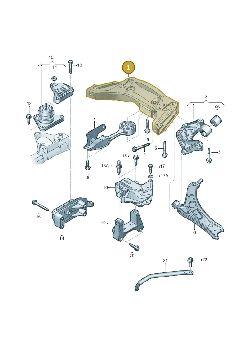 6Q0199287L — Audi A2 (2000-2005) diagram 248199200, position 1