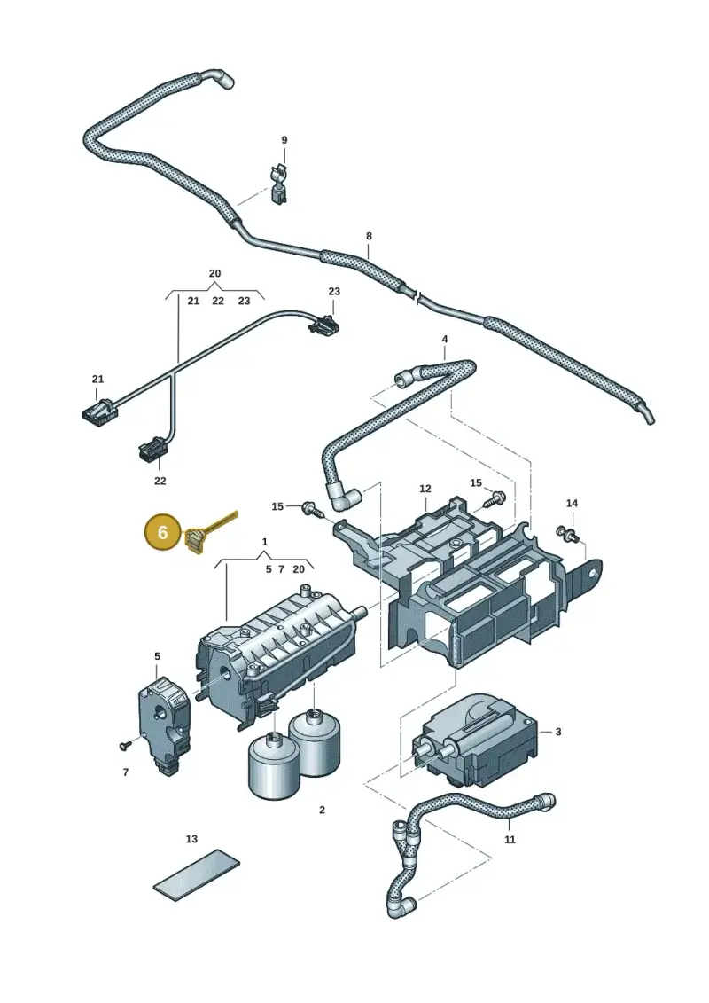 6Q0820539 — Audi RS Q8 Quattro (2019-) diagram 429819015, position 6
