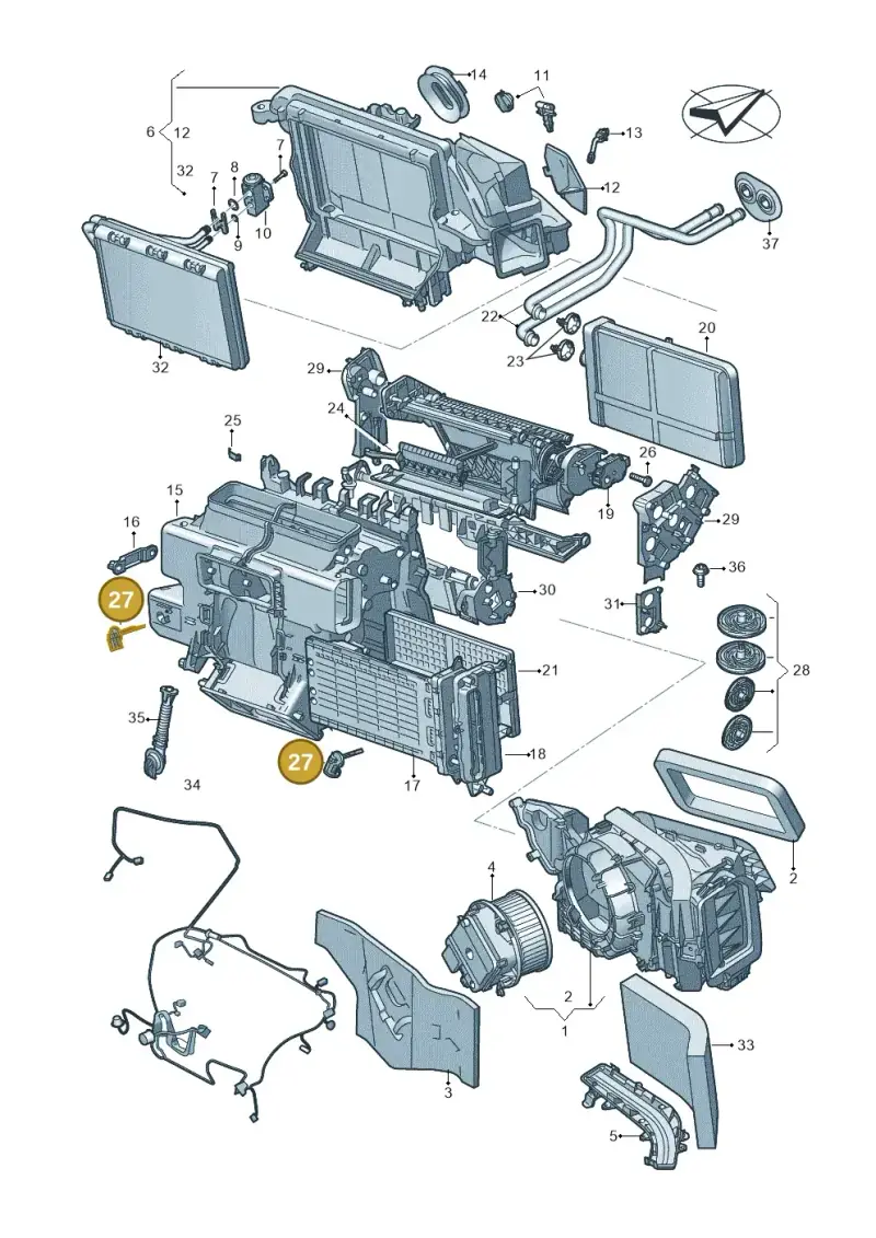 6Q0820539 — Audi A5 Limo 2.0 (2024-) diagram 859820210, position 27