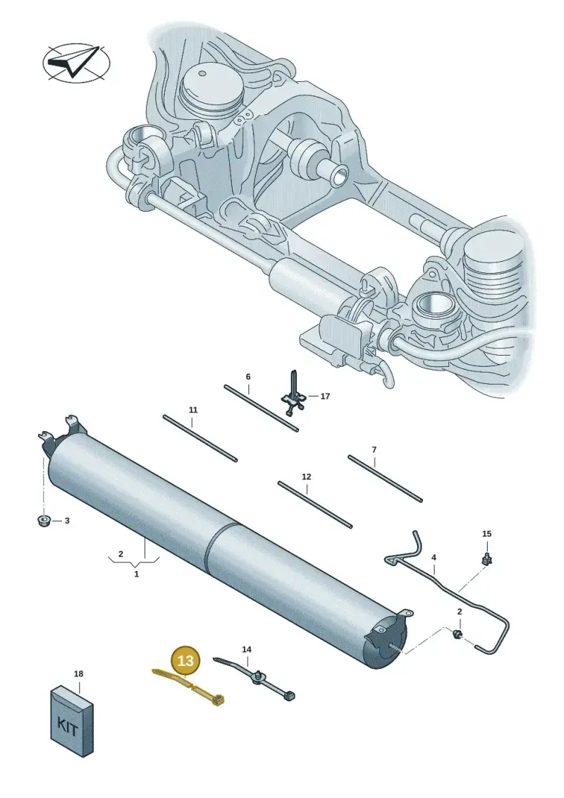 6Q0823567 — Audi RS e-tron GT (2020-2020) diagram 4j1616100, position 13