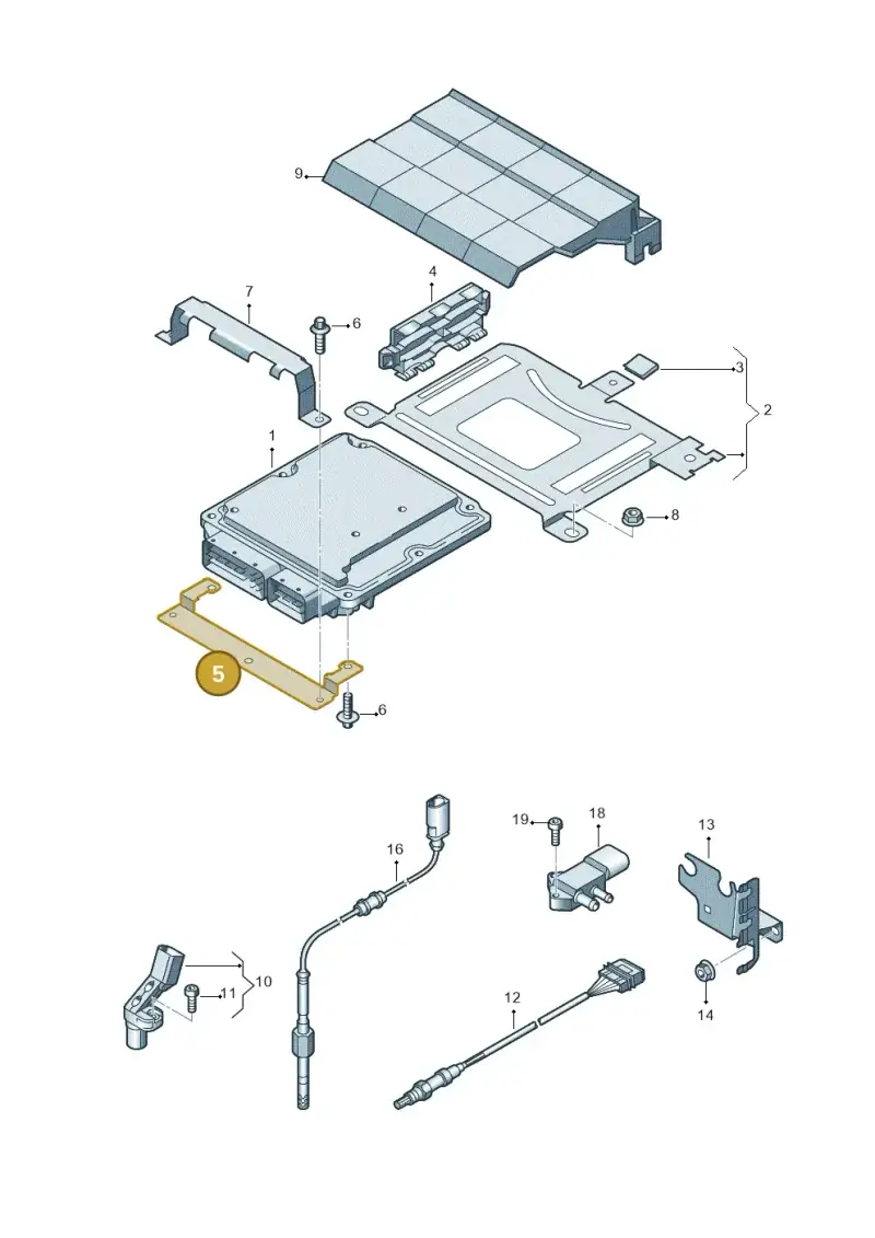 6Q0907269B — Audi Q3 quattro (2011-2015) diagram 728906050, position 5