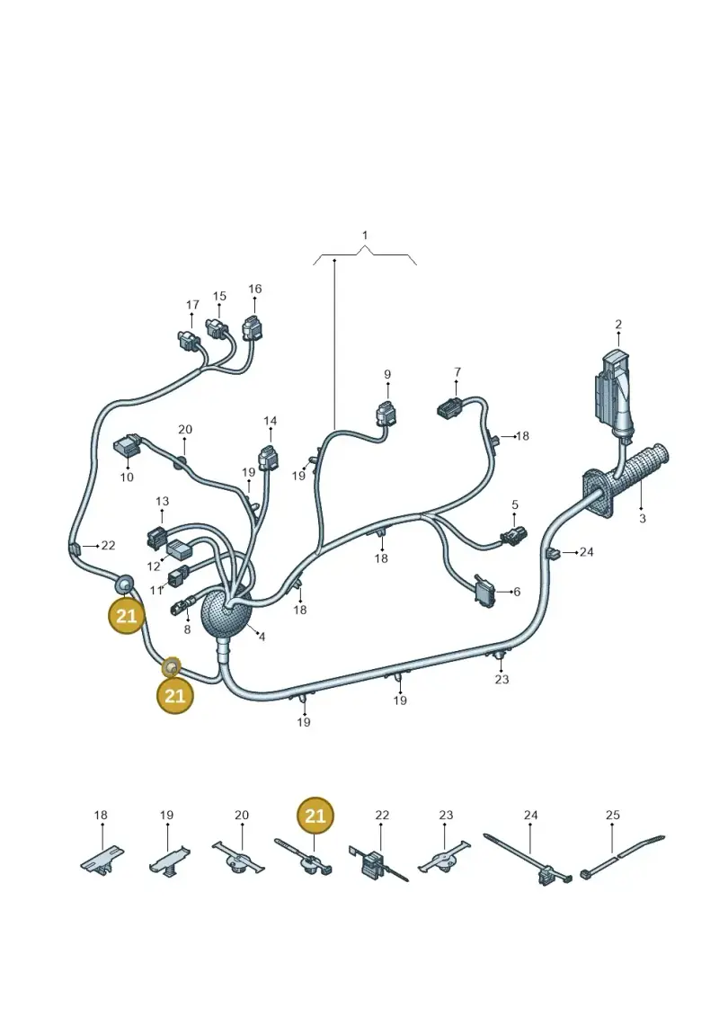 6Q0971838B — Audi RS6 Avant (2019-) diagram 435972330, position 21