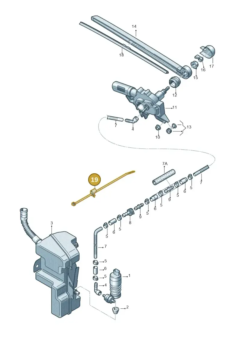 6Q0971838C — Audi Q3 2.0 TDI (2014-2019) diagram 728955200, position 19