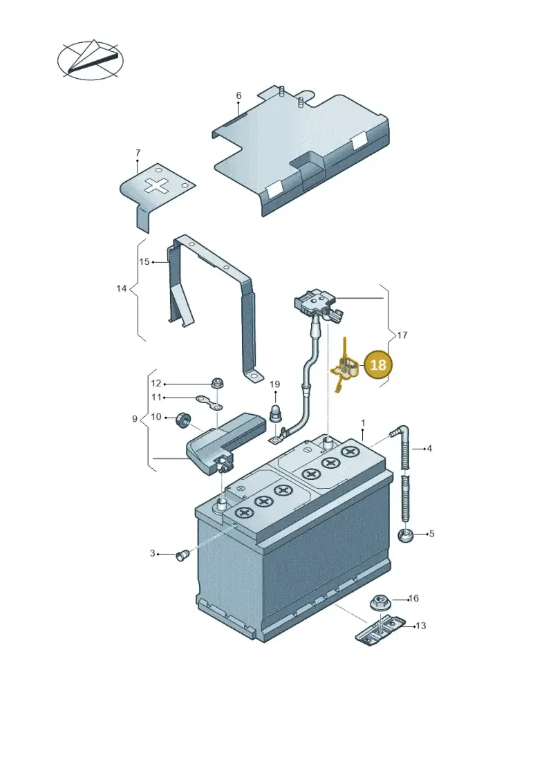 6Q0971838C — Audi TTS Coupe 2.0 (2014-2023) diagram 850915000, position 18