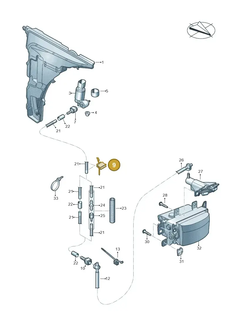 6Q0971848F — Audi RS Q8 Quattro (2019-) diagram 595955030, position 9