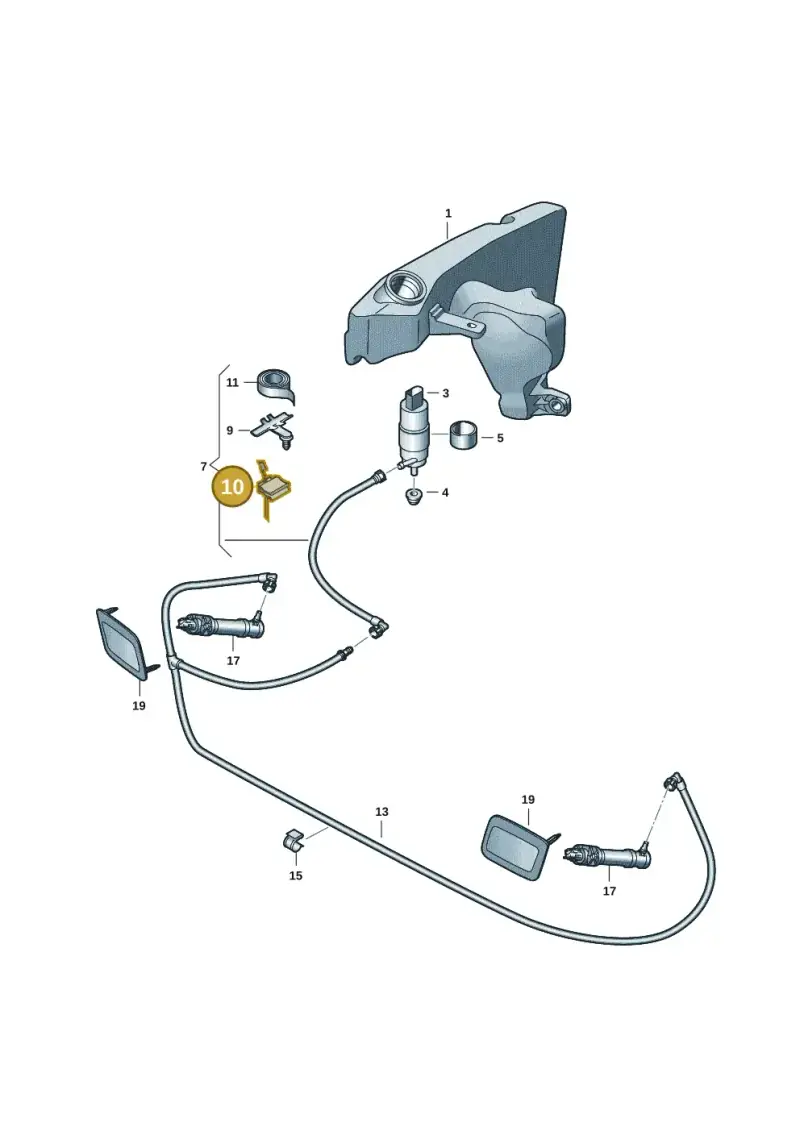 6Q0971848F — Audi Q3 quattro (2018-2019) diagram 597955045, position 10