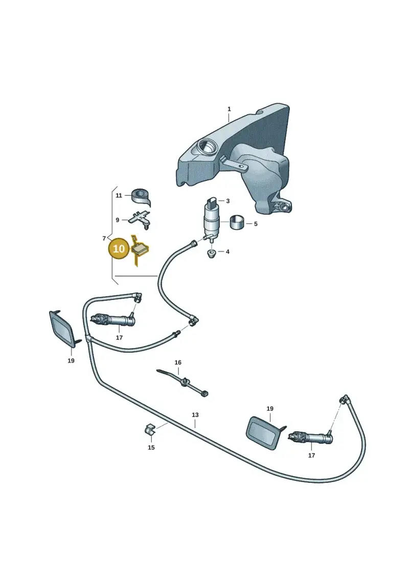 6Q0971848F — Audi RSQ3 Sportback (2019-2024) diagram f3z955040, position 10