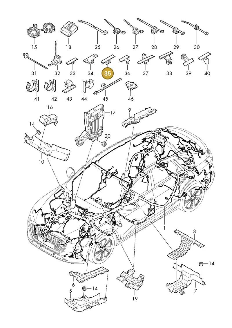 6Q0971848P — Audi Q6 e-tron (2023-) diagram f5s971800, position 35