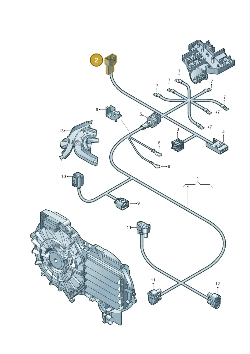 6Q0972714 — Audi A6 2.7 TDI (2008-2011) diagram 448972650, position 2