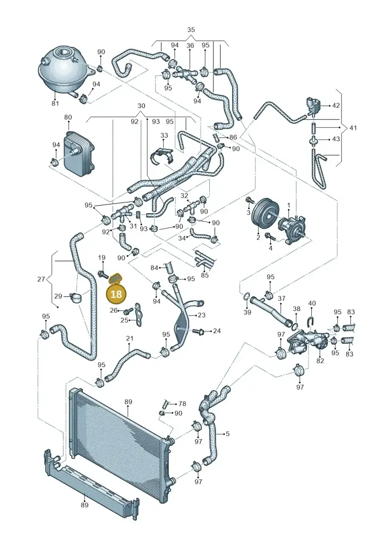 6R0121093D — Audi A1 Sportback (2010-2015) diagram 672121160, position 18