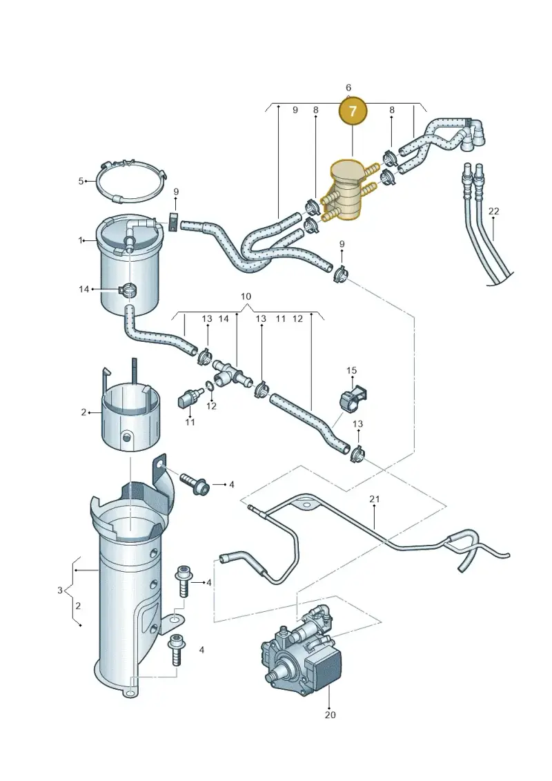 6R0127247B — Audi A1 Sportback (2010-2015) diagram 708127200, position 7