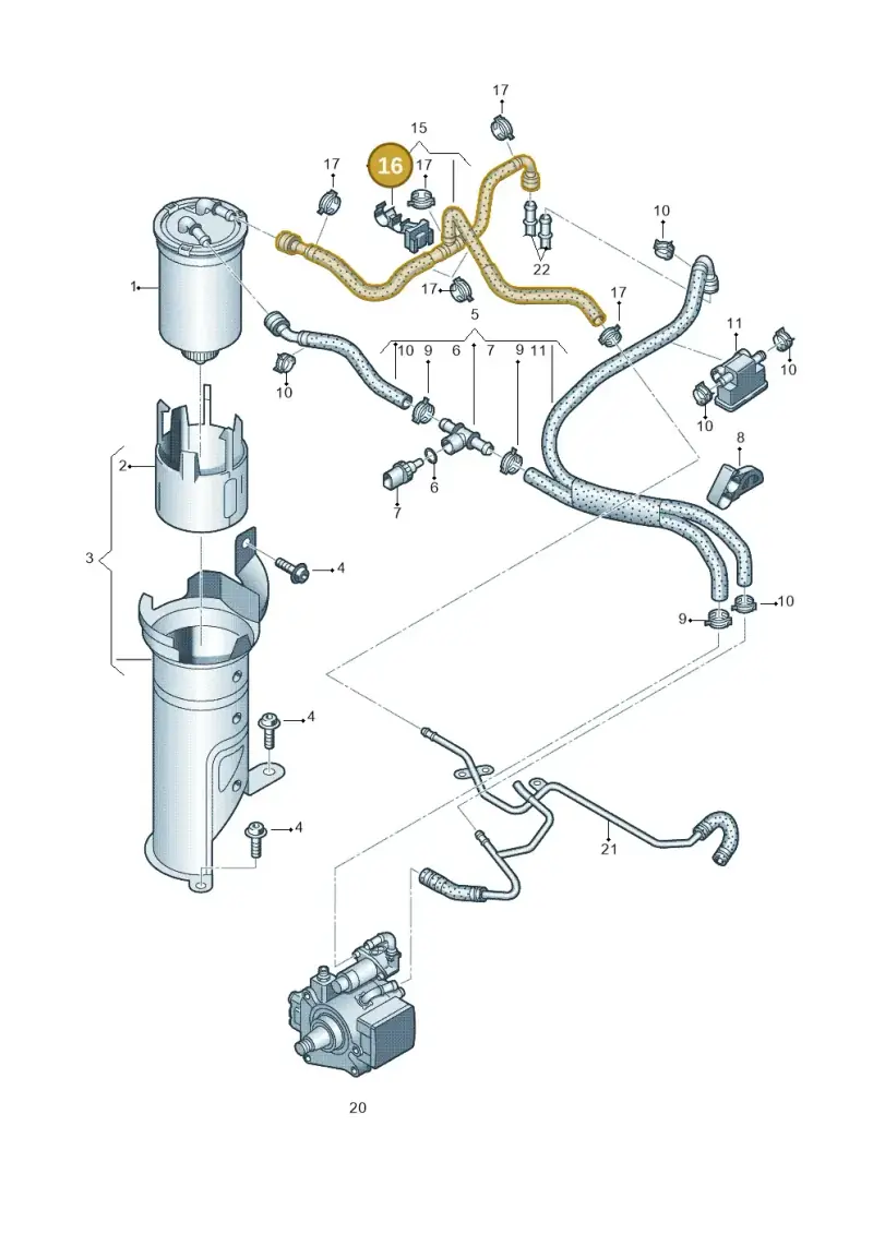 6R0133687C — Audi A1 Sportback (2010-2015) diagram 708127400, position 16