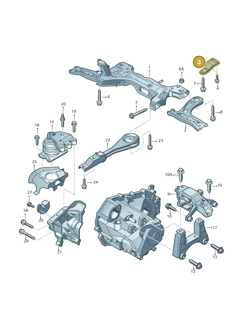 6R0199517 — Audi A1 Sportback (2014-2018) diagram 708199330, position 3