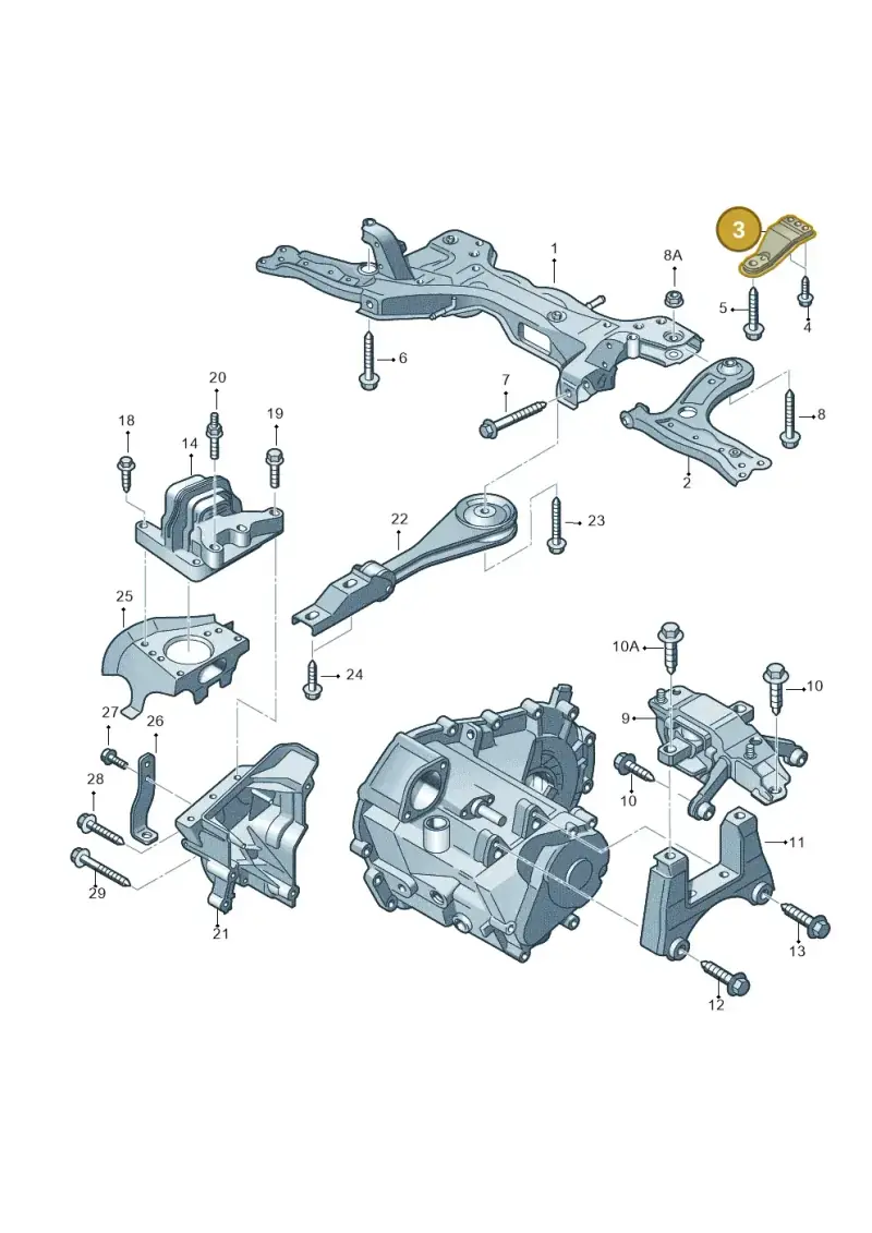 6R0199517 — Audi A1 Sportback (2014-2018) diagram 792199100, position 3