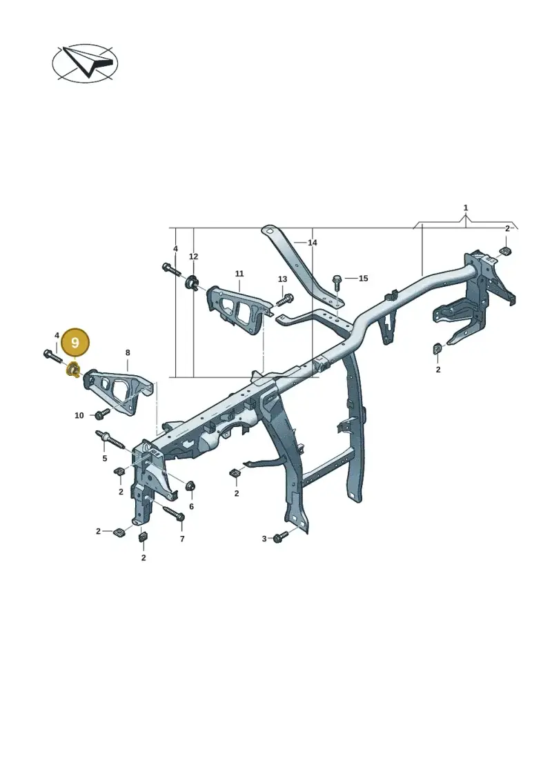 6R0857049 — Audi Q6 e-tron (2023-) diagram f5s857000, position 9