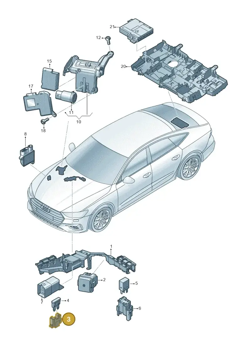 6R0937530 — Audi RS7 Sportback (2019-) diagram 435937200, position 3