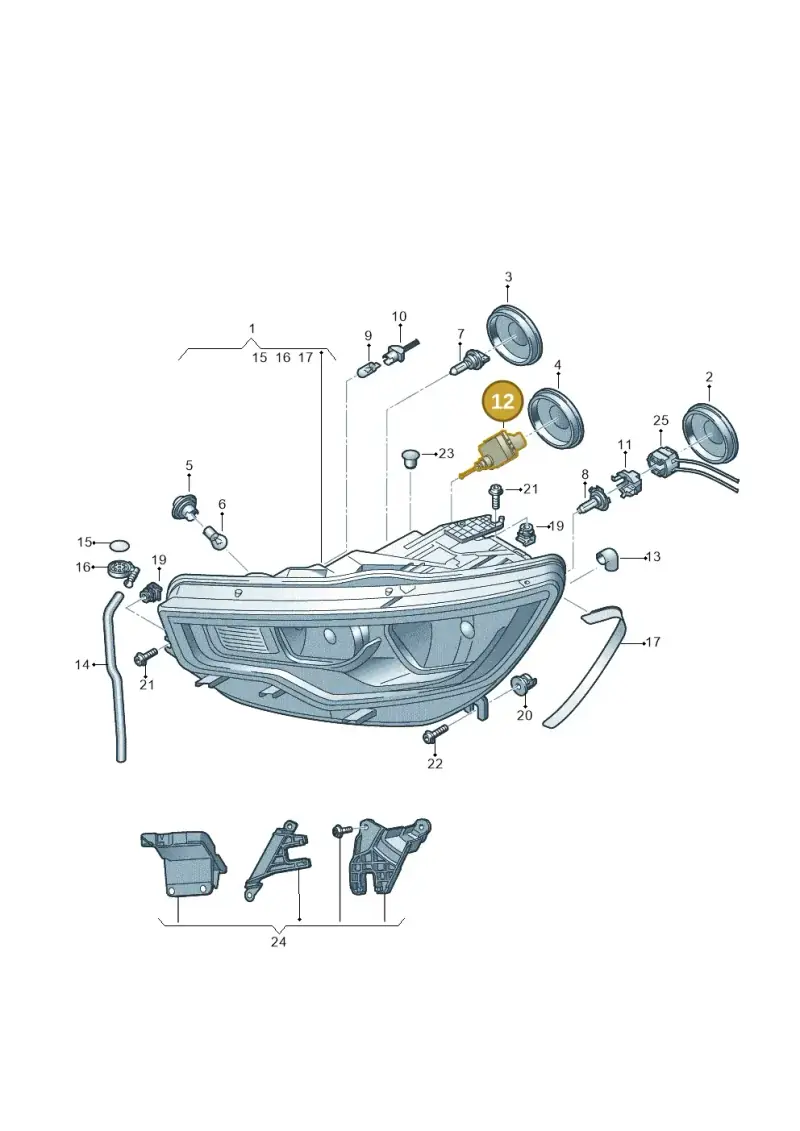 6R0941295 — Audi A6 Av. qu. 3.0 (2012-2018) diagram 717941000, position 12