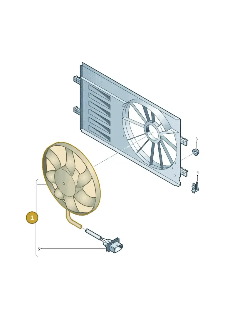 6R0959455D — Audi A1 Sportback (2014-2018) diagram 792959550, position 1