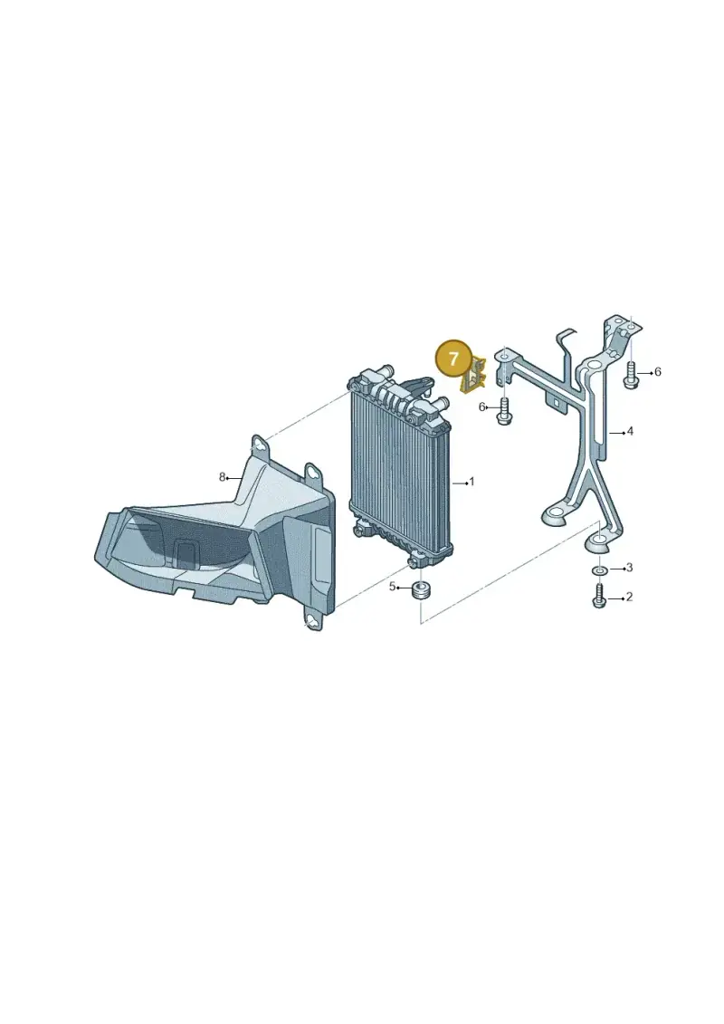6R0971830 — Audi A1 Sportback (2014-2018) diagram 792121750, position 7