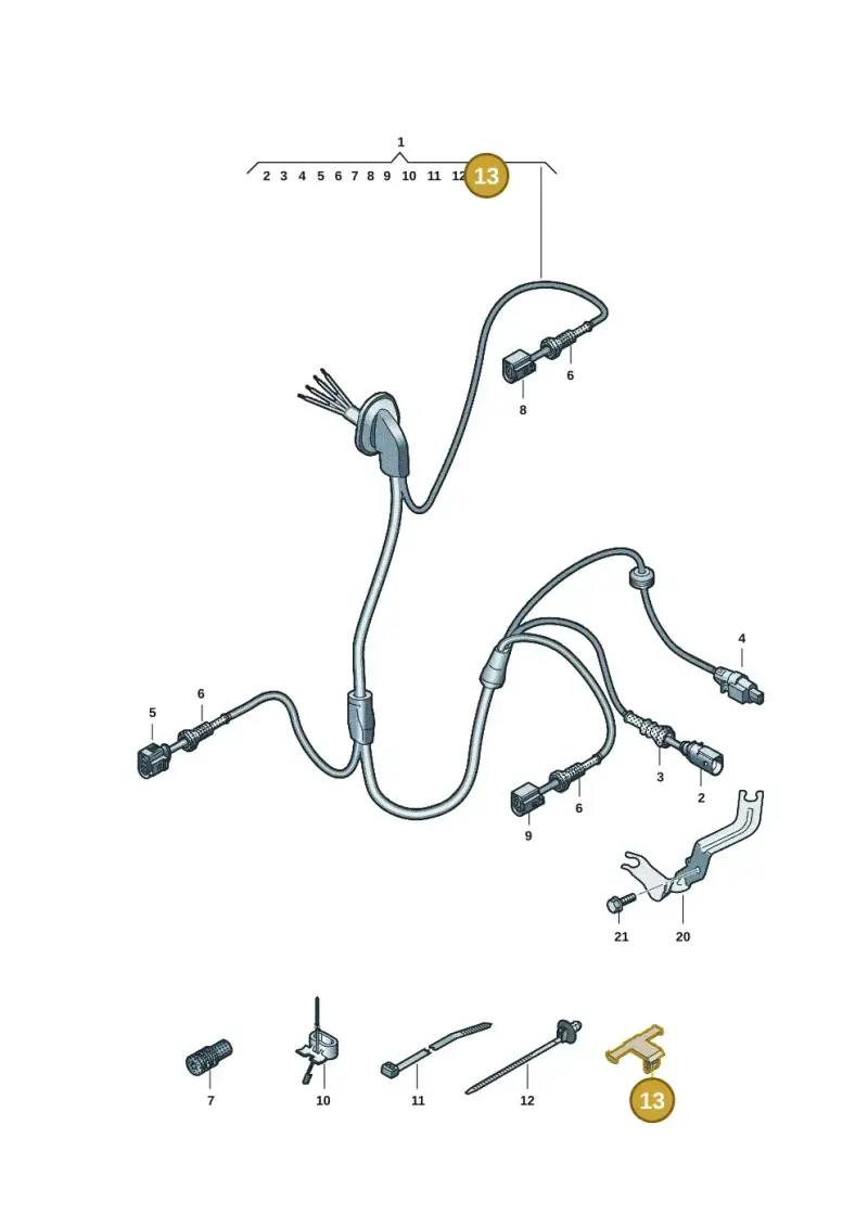 6R0971848B — Audi Q6 e-tron (2023-) diagram f5s927110, position 13