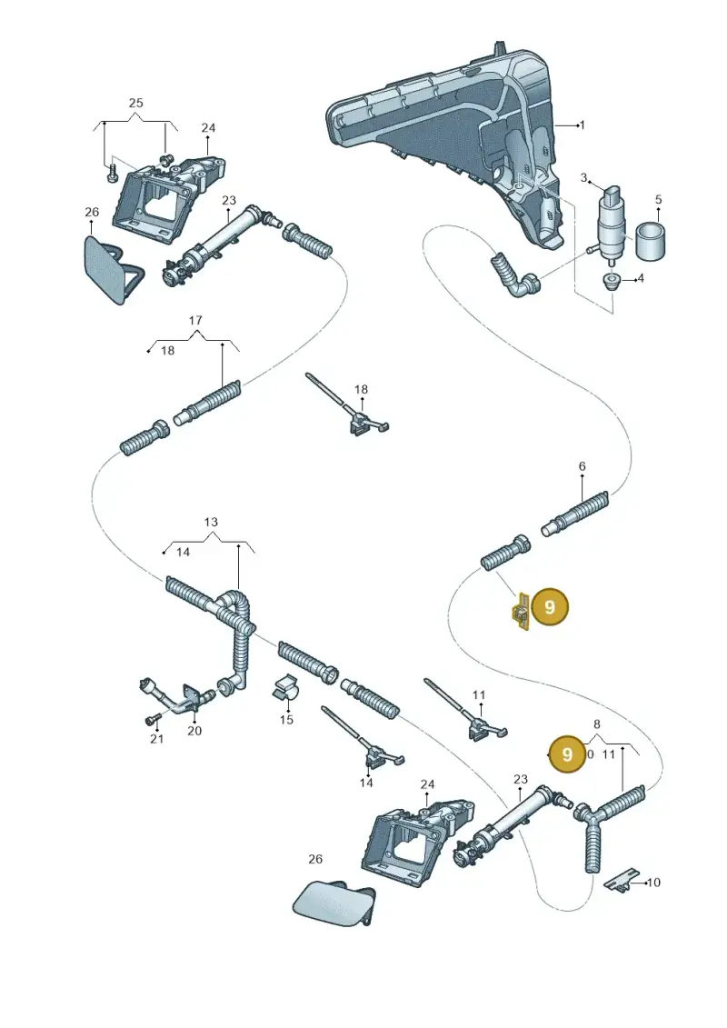 6R0971930 — Audi RS Q8 Quattro (2019-) diagram 429955040, position 9