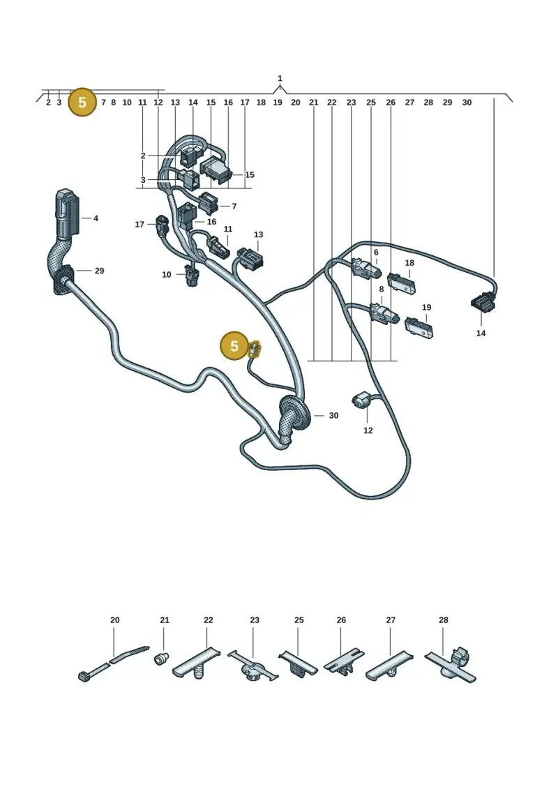 6R0973323 — Audi Q6 e-tron (2023-) diagram f5s972330, position 5