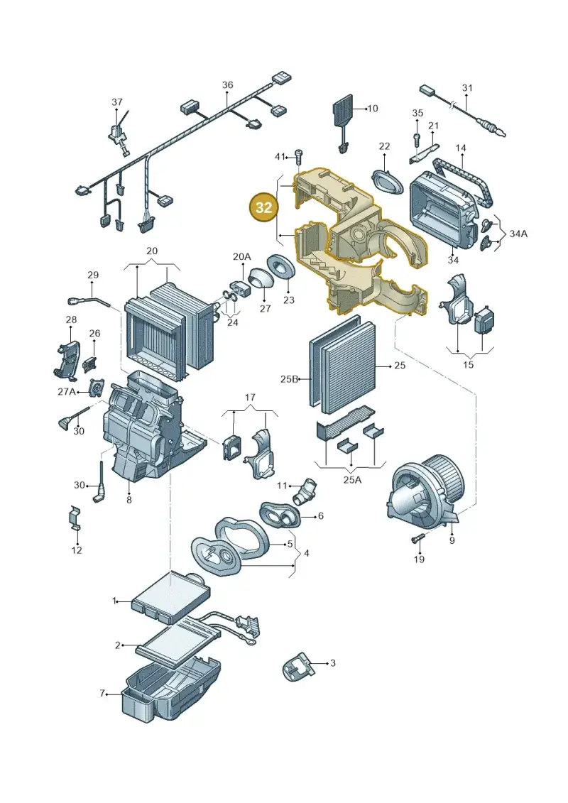 6R1820007A — Skoda Rapid (2012-2022) diagram 747820200, position 32