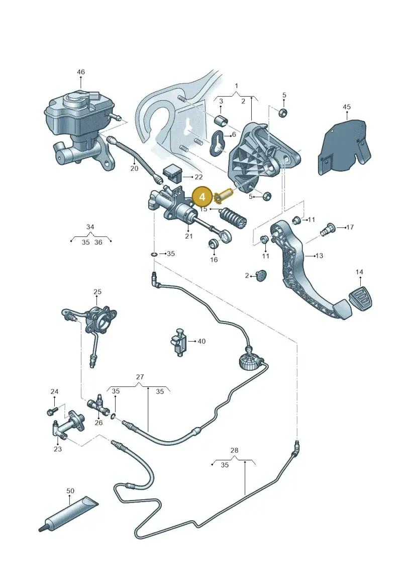 6R2721325A — Audi A1 Sportback (2014-2018) diagram 792721300, position 4