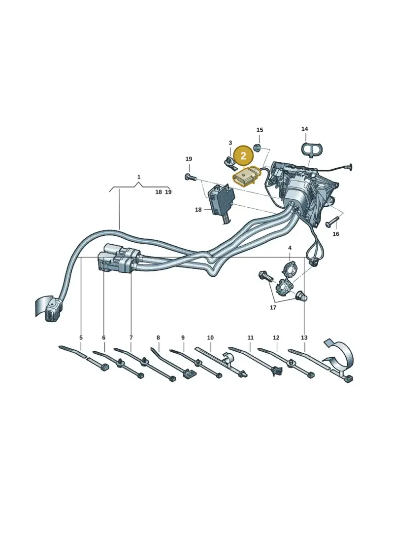 6X0973815 — Audi RS e-tron GT (2020-2020) diagram 4j1970150, position 2